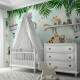 Papel de Parede Animas Baby de Bicicleta com Folhas MP