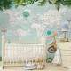 Papel de Parede Animas Baby na Bicicleta no Mapa-M�ndi MP