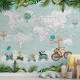 Papel de Parede Animas Baby na Bicicleta no Mapa-M�ndi MP