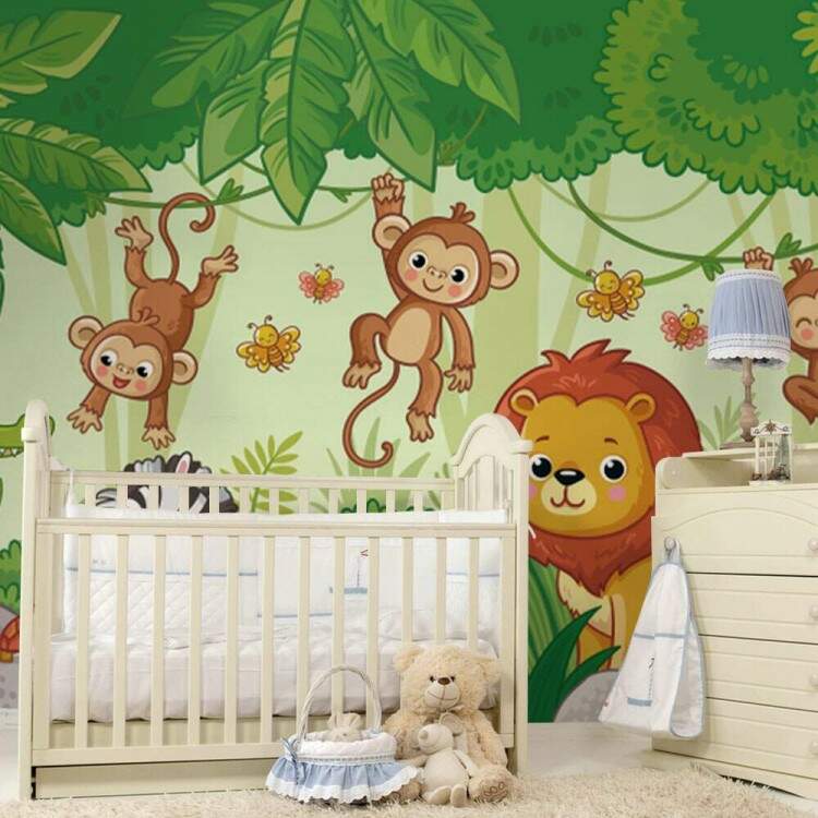 Papel de Parede Safri Macaquinho e Leo MP