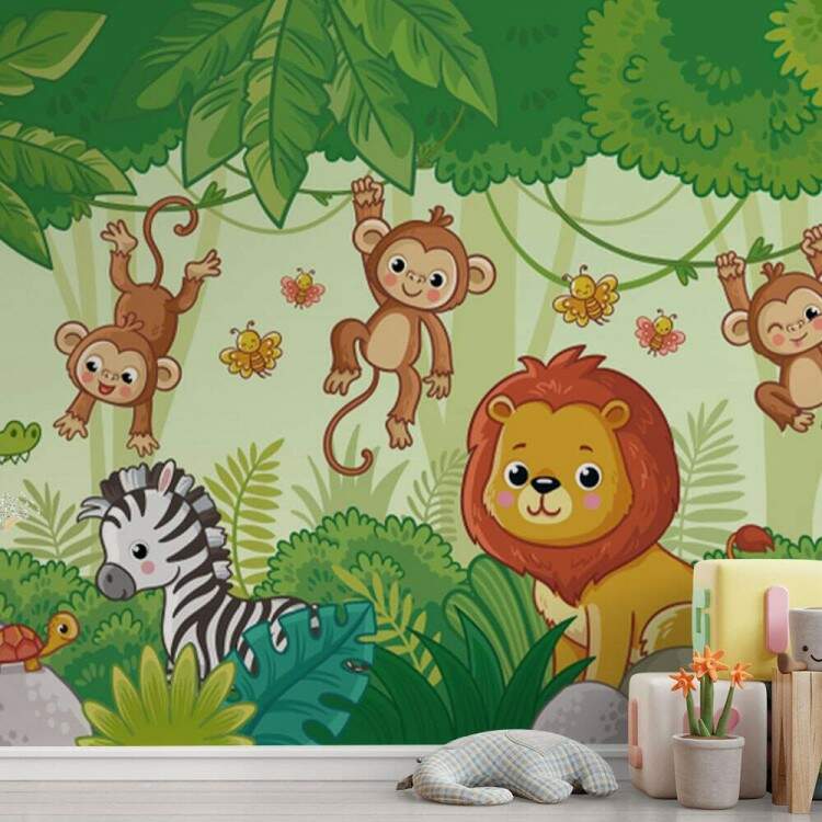Papel de Parede Safri Macaquinho e Leo MP