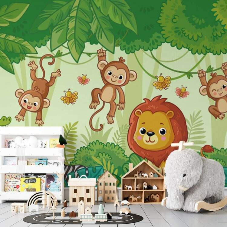 Papel de Parede Safri Macaquinho e Leo MP