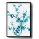 Quadro Decorativo Flores Azul Aquarela