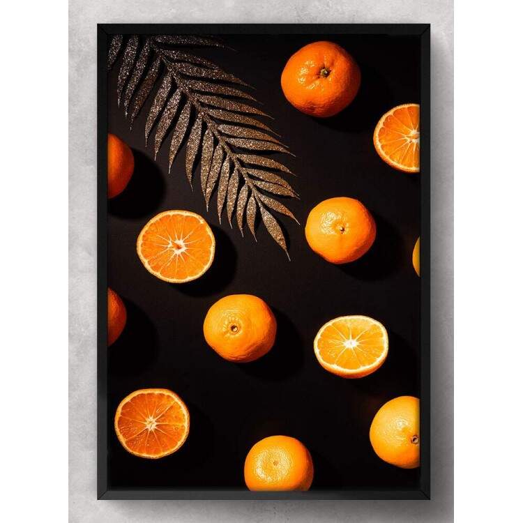 Quadro Decorativo Abstrato Laranjas