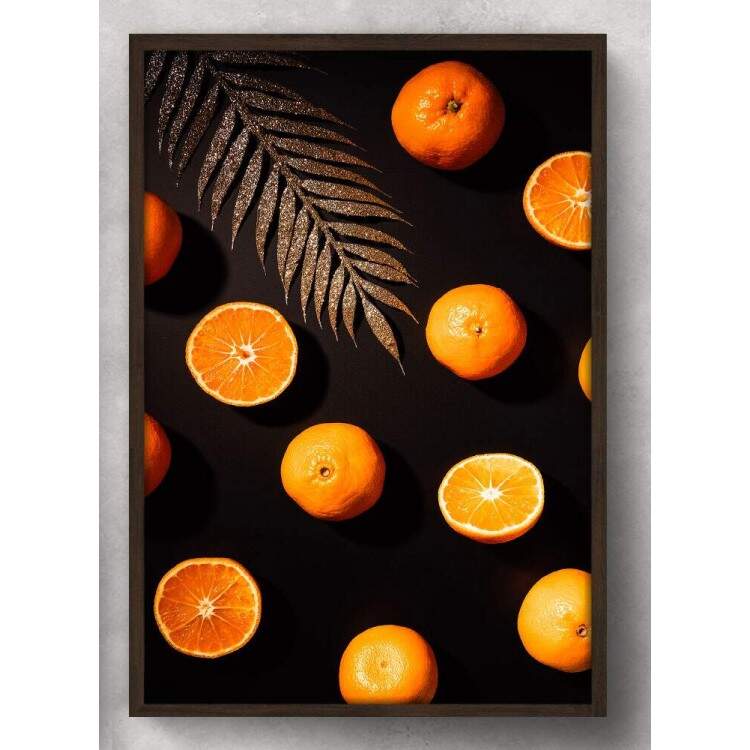 Quadro Decorativo Abstrato Laranjas