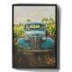 Quadro Decorativo Carro Antigo Azul na Fazenda