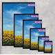 Quadro Decorativo Planta��o de Girassol e C�u Azul
