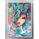 Quadro Decorativo Abstrato Menina Aquarela