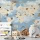 Papel de Parede Mapa-m�ndi Animais nos Pa�ses MP