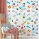 Papel de Parede Animal Print Dogs e Cat Patas e Ossinhos