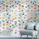 Papel de Parede Animal Print Dogs e Cat Patas e Ossinhos