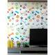 Papel de Parede Animal Print Dogs e Cat Patas e Ossinhos