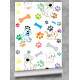 Papel de Parede Animal Print Dogs e Cat Patas e Ossinhos