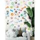 Papel de Parede Animal Print Dogs e Cat Patas e Ossinhos
