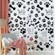 Papel de Parede Animal Print Dogs e Cat Patas e Ossinhos PB