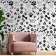Papel de Parede Animal Print Dogs e Cat Patas e Ossinhos PB