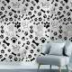 Papel de Parede Animal Print Dogs e Cat Patas e Ossinhos PB
