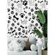Papel de Parede Animal Print Dogs e Cat Patas e Ossinhos PB