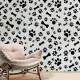 Papel de Parede Animal Print Dogs Patas e Ossinhos PB