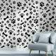 Papel de Parede Animal Print Dogs Patas e Ossinhos PB