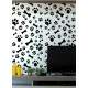 Papel de Parede Animal Print Dogs Patas e Ossinhos PB