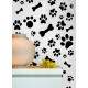 Papel de Parede Animal Print Dogs Patas e Ossinhos PB