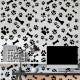 Papel de Parede Animal Print Dogs Patas e Ossinhos PB