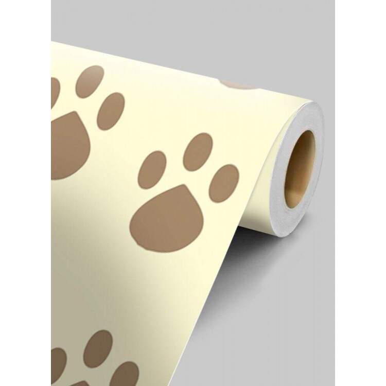 Papel de Parede Animal Print Pegadas de Cachorro