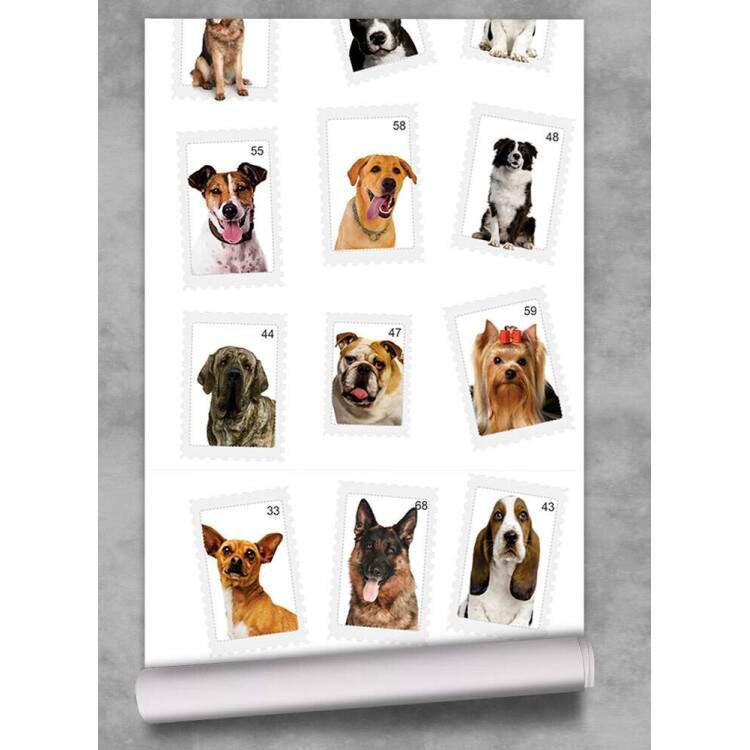 Papel de Parede Animal Print Cachorros Diversos