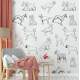 Papel de Parede Animal Print Desenho de Cachorros