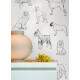 Papel de Parede Animal Print Desenho de Cachorros