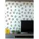 Papel de Parede Animal Print Patinhas Preto e Branco