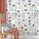 Papel de Parede Animal Print Gatinho com Flores 02