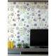 Papel de Parede Animal Print Gatinho com Flores 02