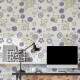 Papel de Parede Animal Print Gatinho com Flores 02