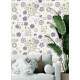 Papel de Parede Animal Print Gatinho com Flores 02