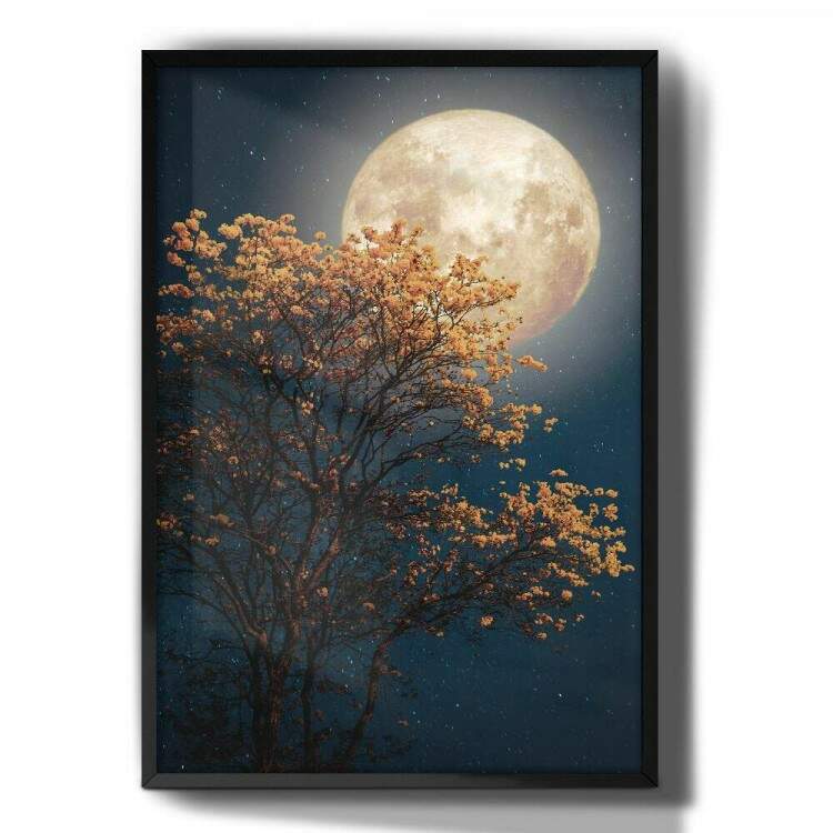 Quadro Decorativo rvore a Luz da Lua