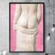 Quadro Decorativo Abstrato Est�tua Nua de Costas