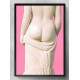 Quadro Decorativo Abstrato Est�tua Nua de Costas