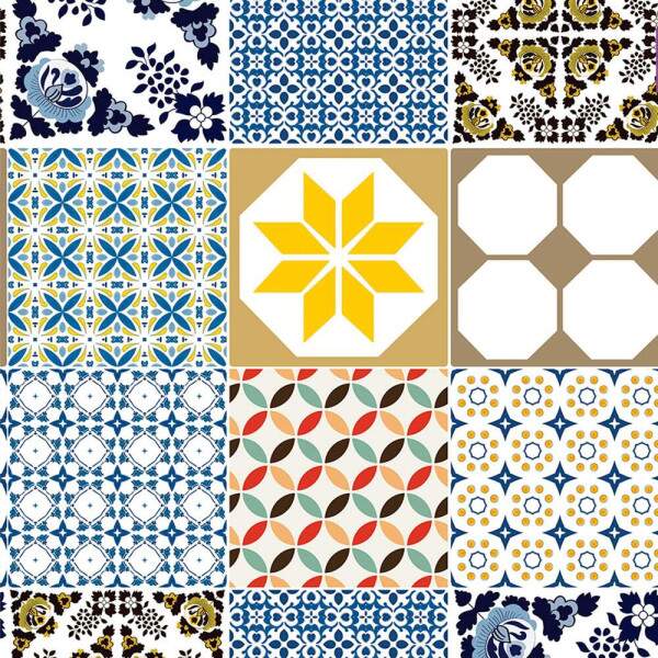 Papel de Parede - Azulejo - Mod 12