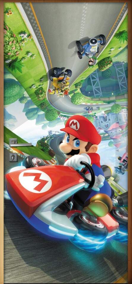 Adesivo para Porta Super Mario Kart Mod. 2