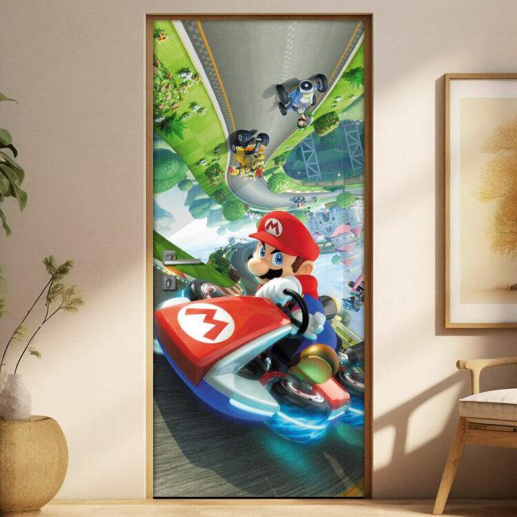 Adesivo para Porta Super Mario Kart Mod. 2