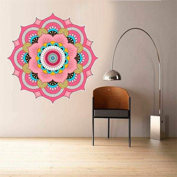 Adesivo de Parede Mandala Colorida 32