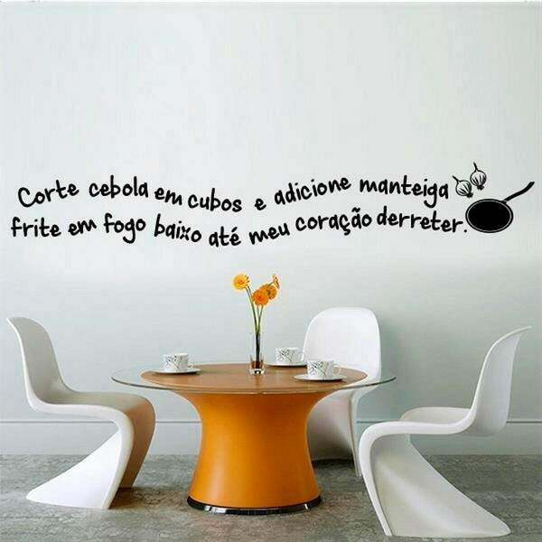 Adesivo de Parede Frase Cozinhe com Amor...