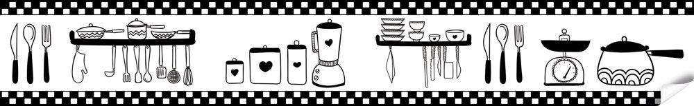 Adesivo decorativo faixa Cozinha modelo 2