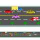 Adesivo decorativo faixa Infantil Pista de carros