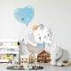 Adesivo de Parede Infantil Elefantinho com Bal�o