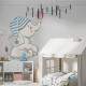 Adesivo de Parede Infantil Elefantinho de Pijama com Cora��o