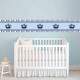 Adesivo decorativo faixa Infantil Coroa pr�ncipe azul