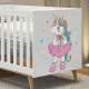 Adesivo de Parede Infantil Unic�rnea Bailarina